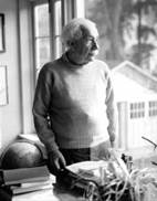 Albert Einstein at home in Princeton